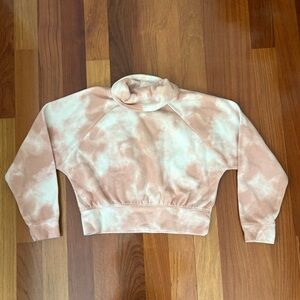 Fleece Tie-Dye Turtleneck